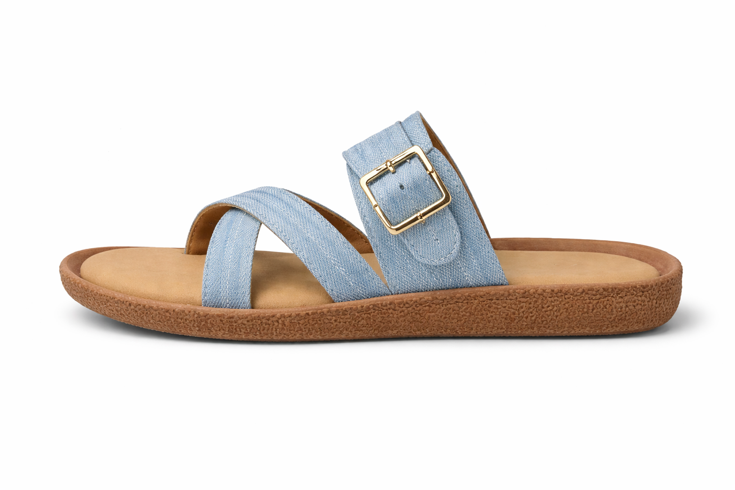 TOTOES Denim Blue Comfort Flats