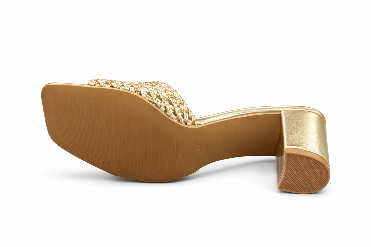 TOTOES Woven Block Heel Mules