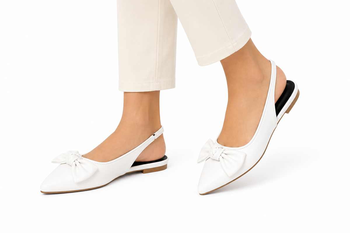 TOTOES Women’s Bow Slingback Block Heel