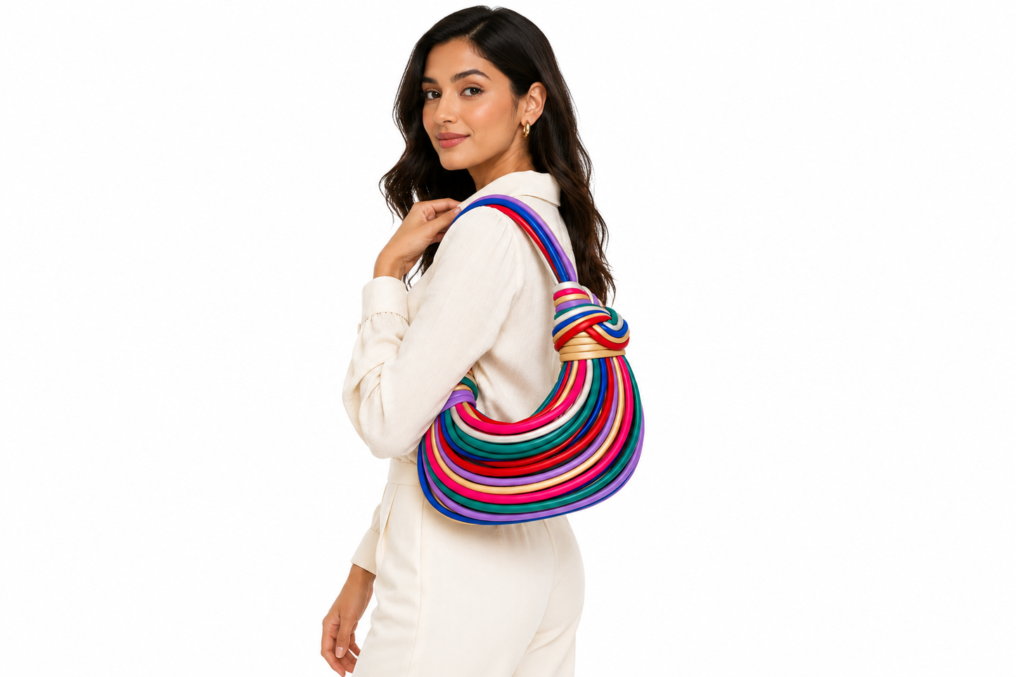TOTOES Rainbow Luxe Hobo Bag