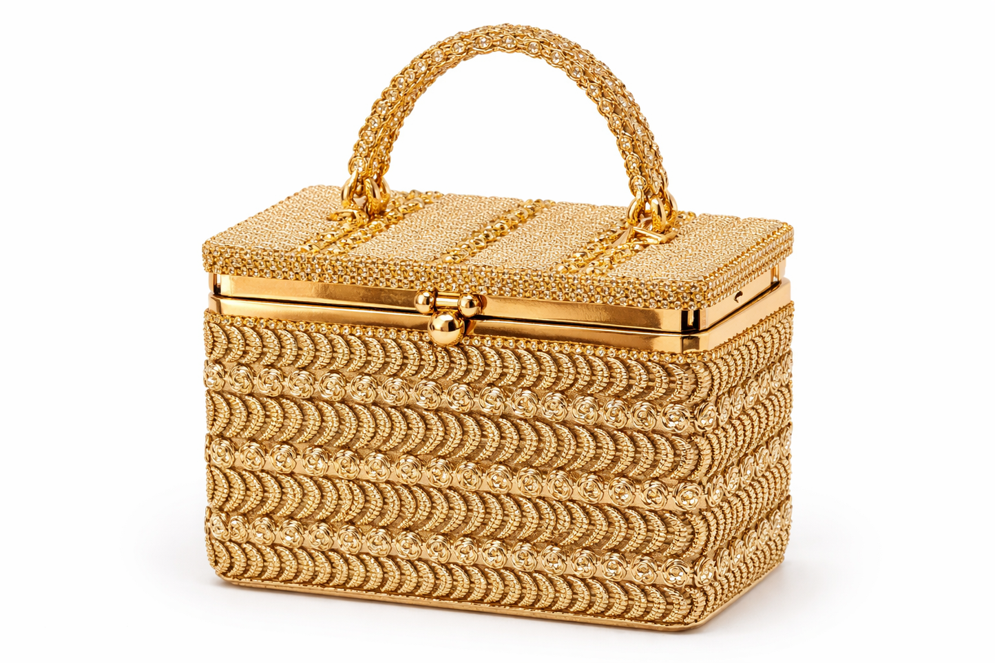 TOTOES Crystal Box Clutch