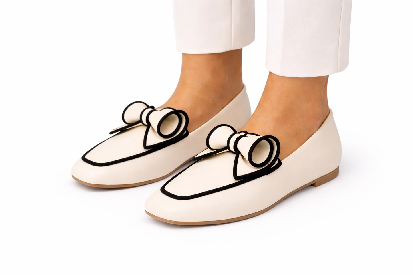 TOTOES Bow Detail Ballet Flats