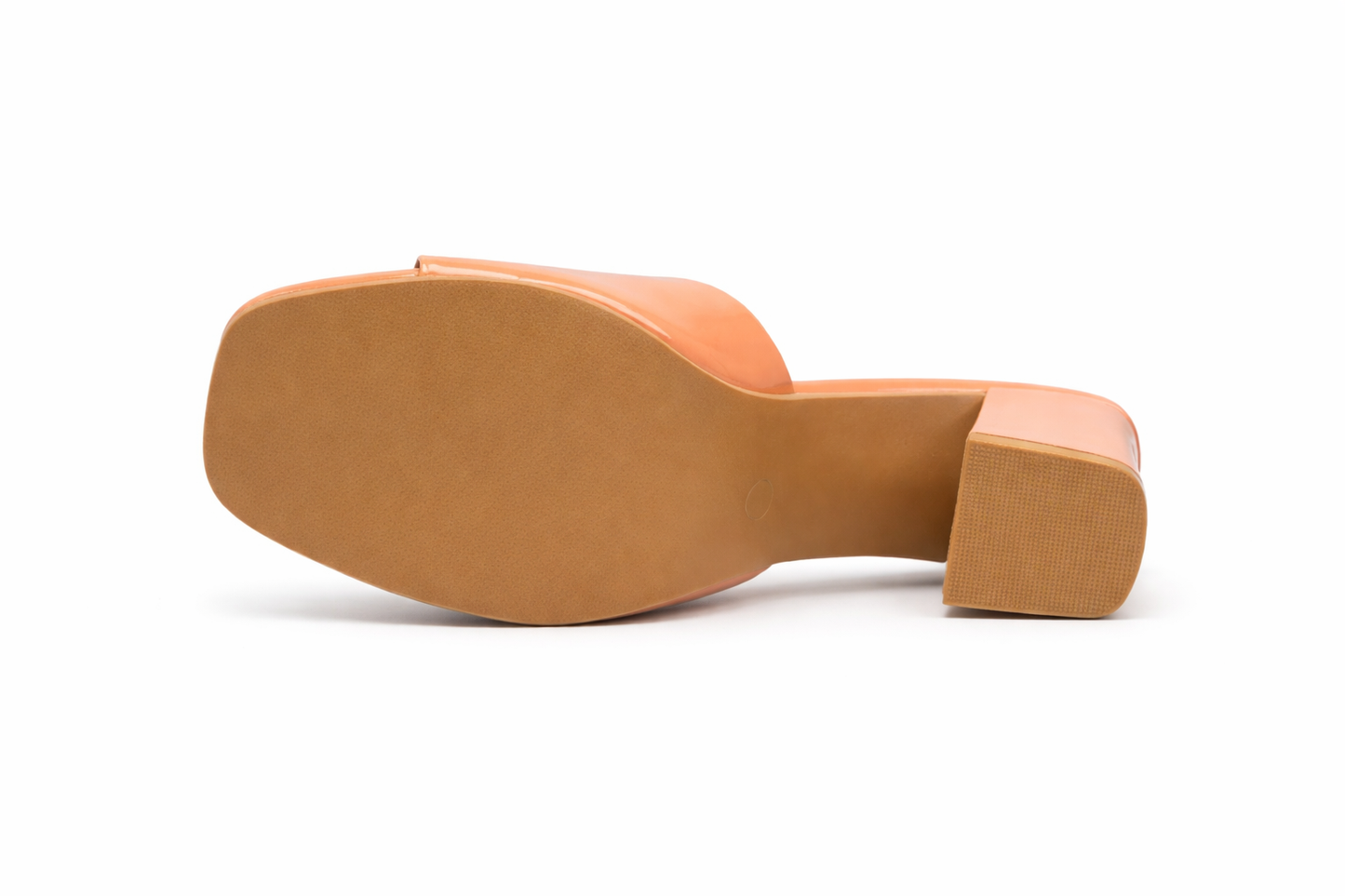 TOTOES Glossy Block Heel Mules