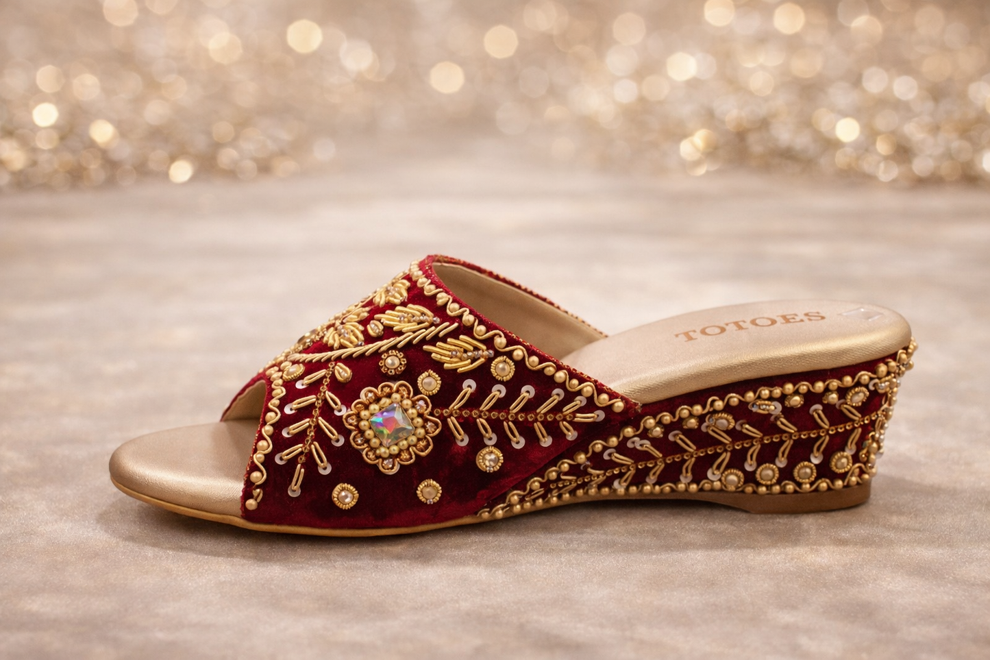 TOTOES Heirloom Wedge Sandals