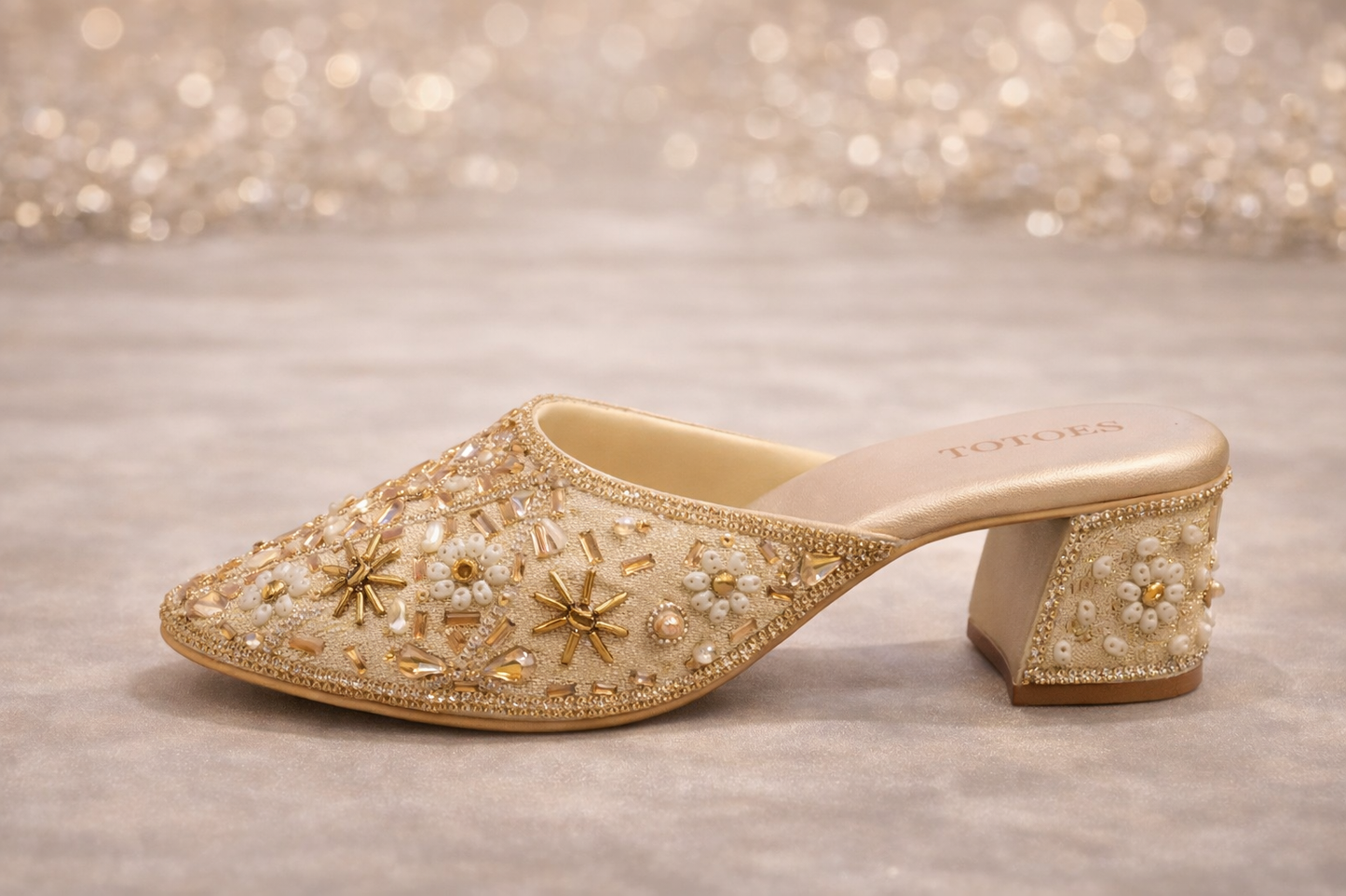 TOTOES Pearl Royale Gold Heel