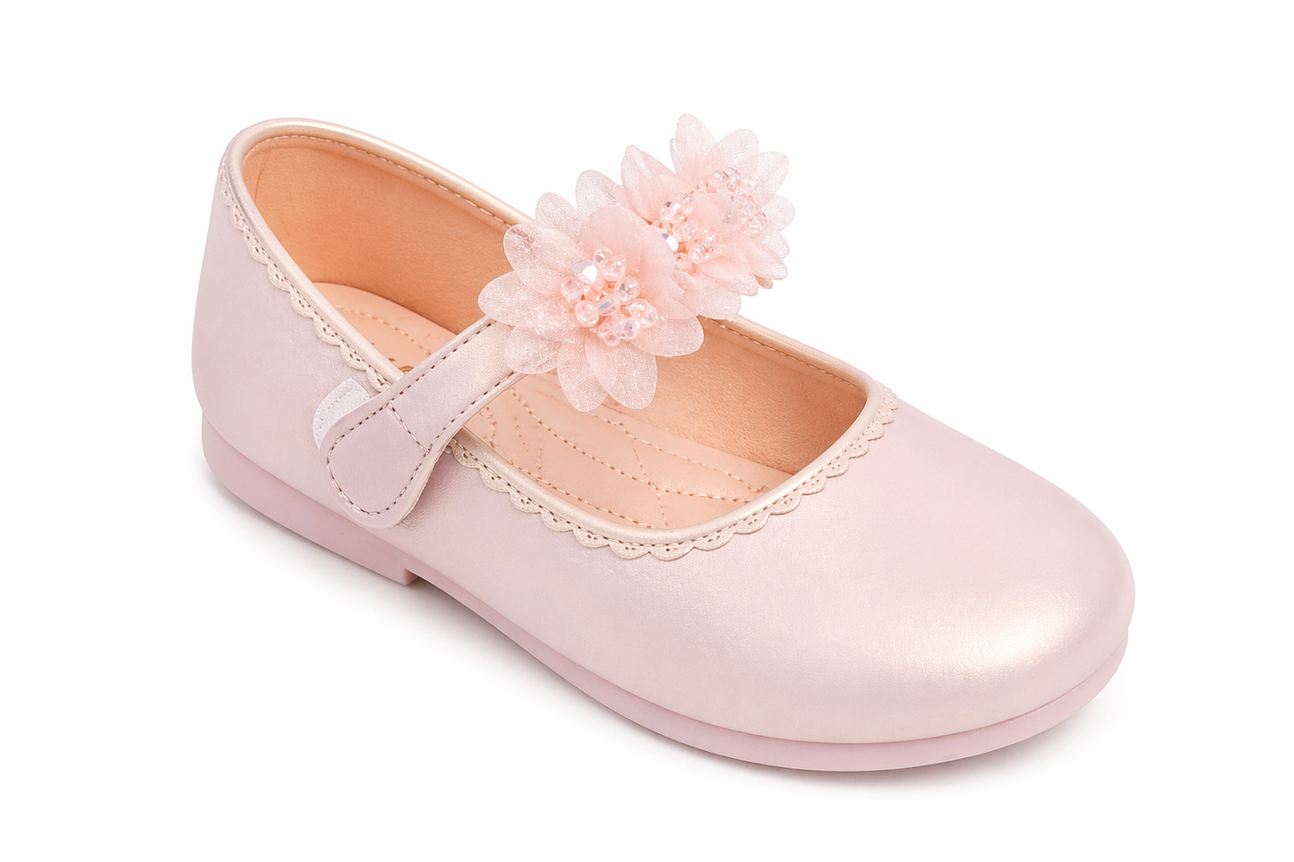 TOTOES Floral Pink Ballerinas