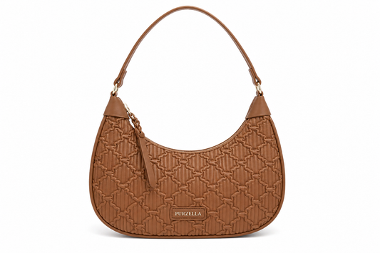 TOTOES Embossed Crescent Hobo Bag