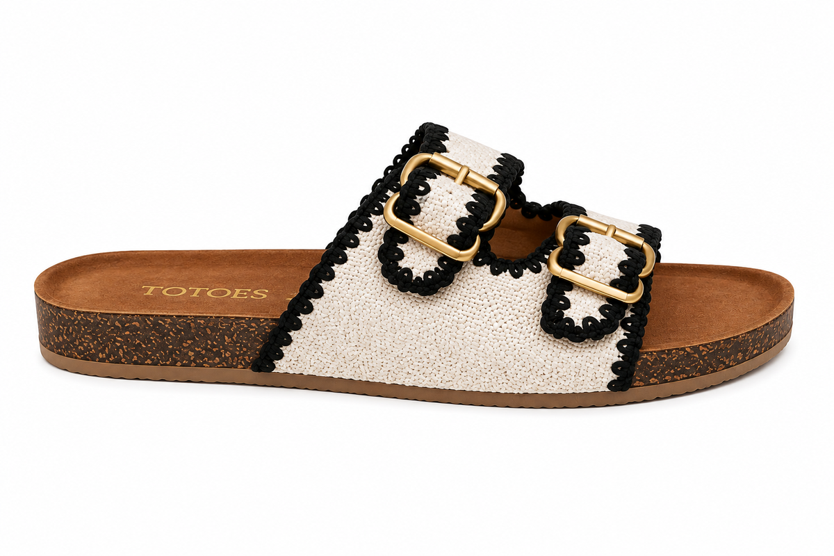 TOTOES Women’s Buckle Flats