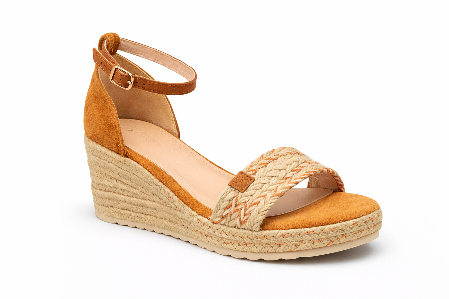 TOTOES Riviera Luxe Braided Wedge Sandals