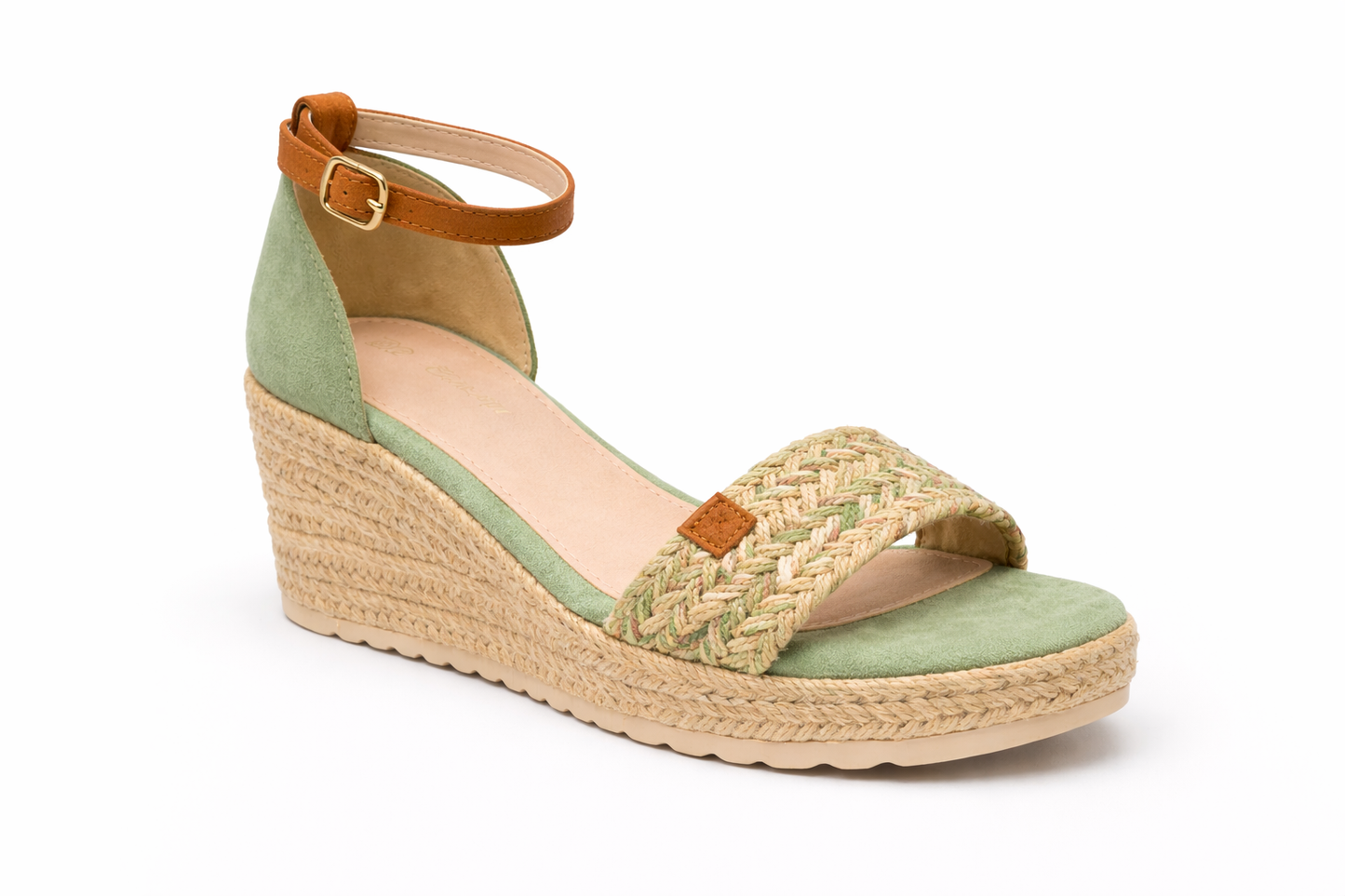TOTOES Riviera Luxe Braided Wedge Sandals