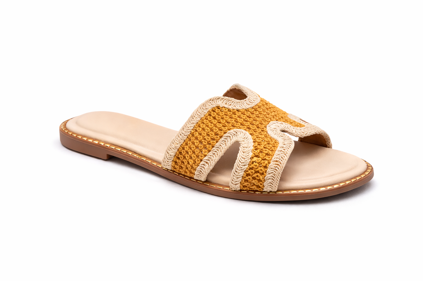 TOTOES Women’s Boho Woven Slide Sandals