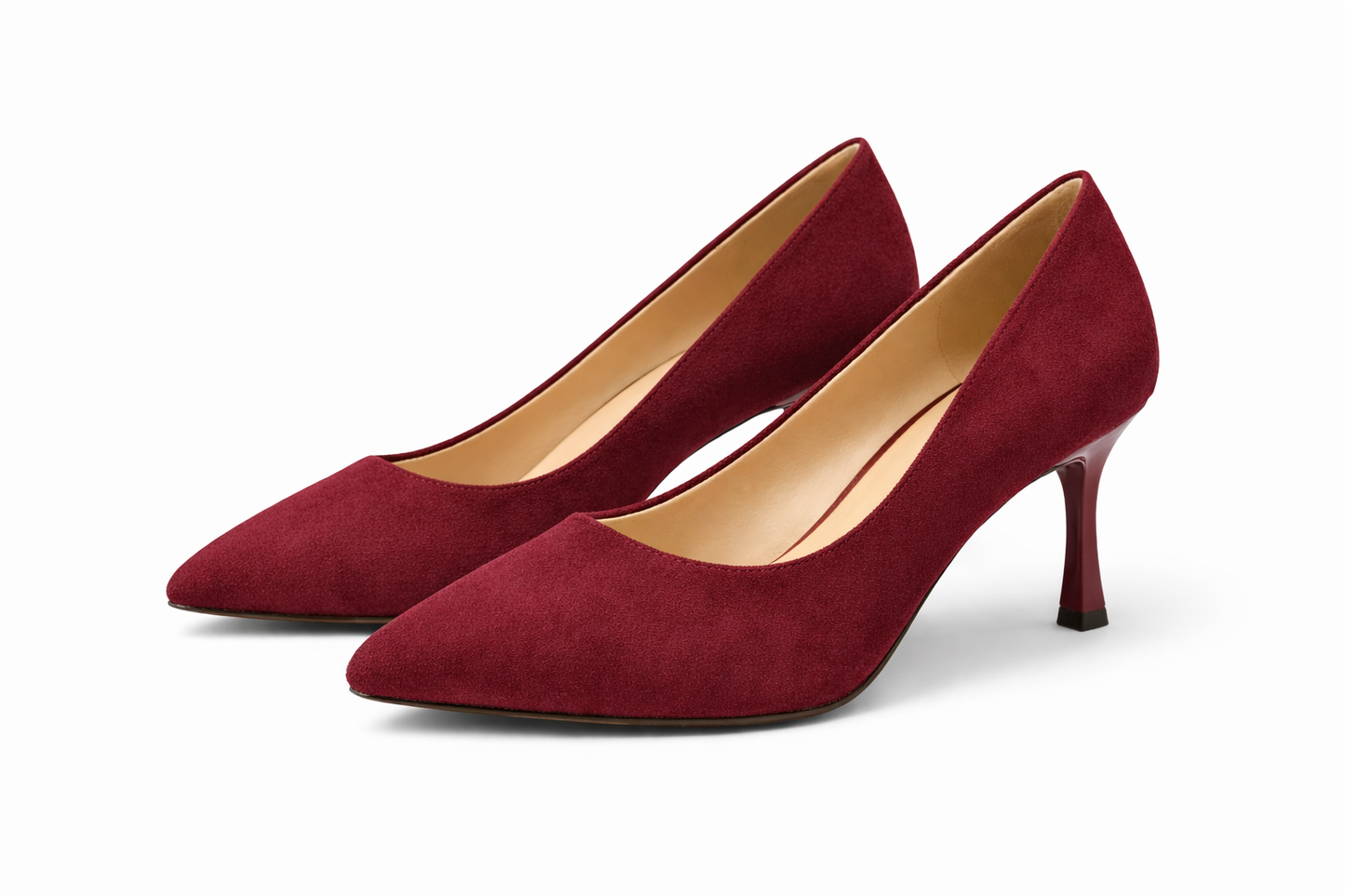 TOTOES Women’s Suede Pointed Toe Stiletto Heels