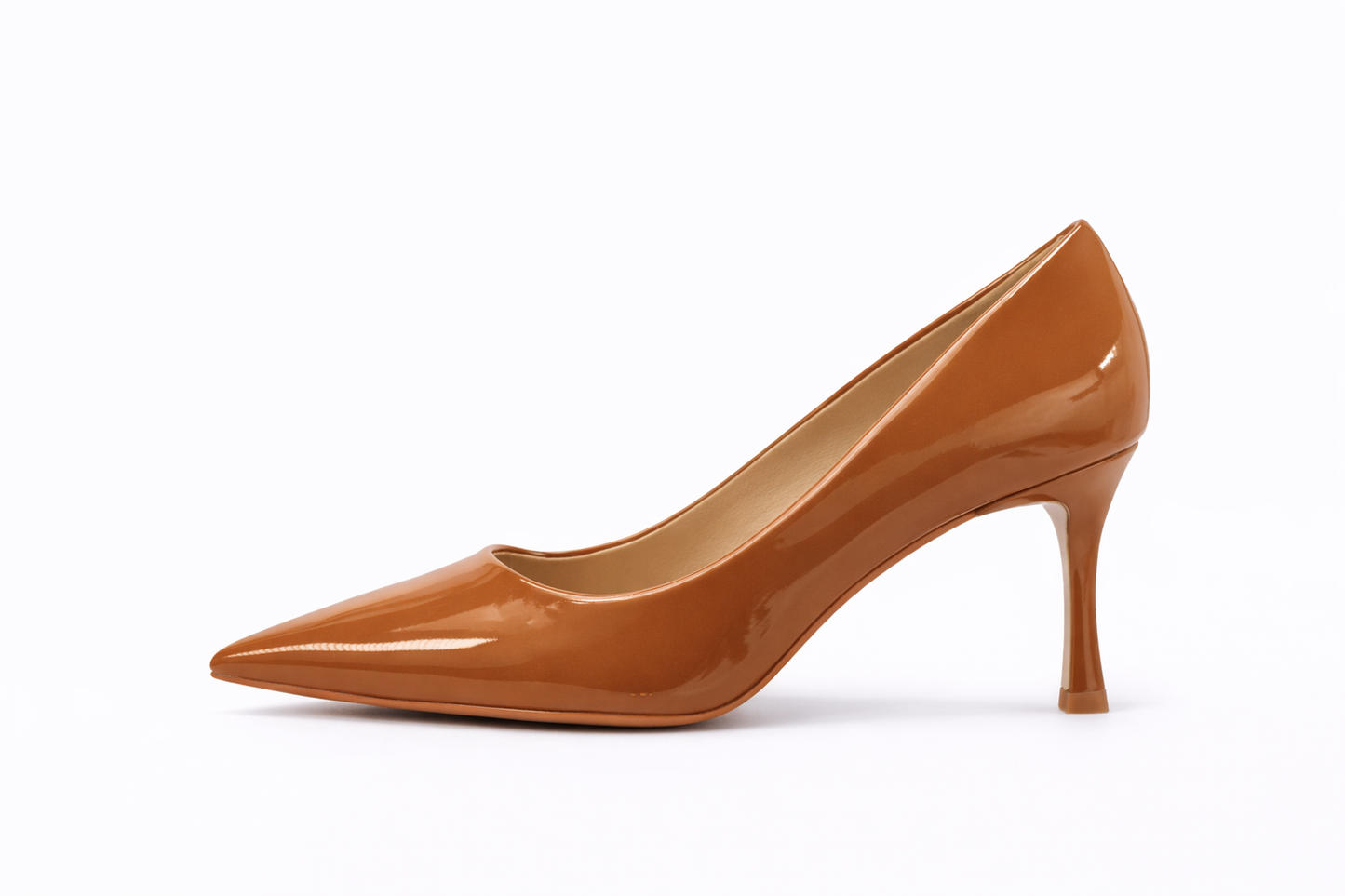 TOTOES Women’s Patent Leather Pointed Toe Stiletto Heels