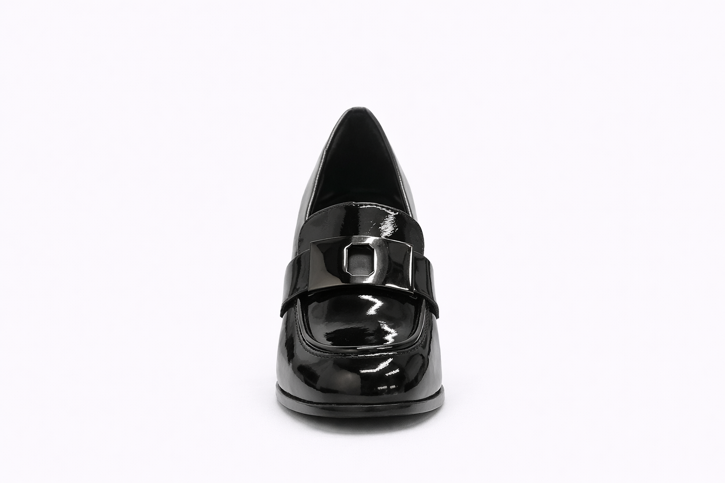 TOTOES Women’s Black Patent Block Heel