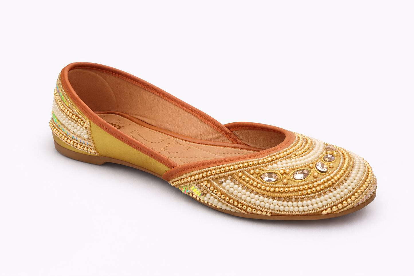 TOTOES Sunehri Pearl Jutti