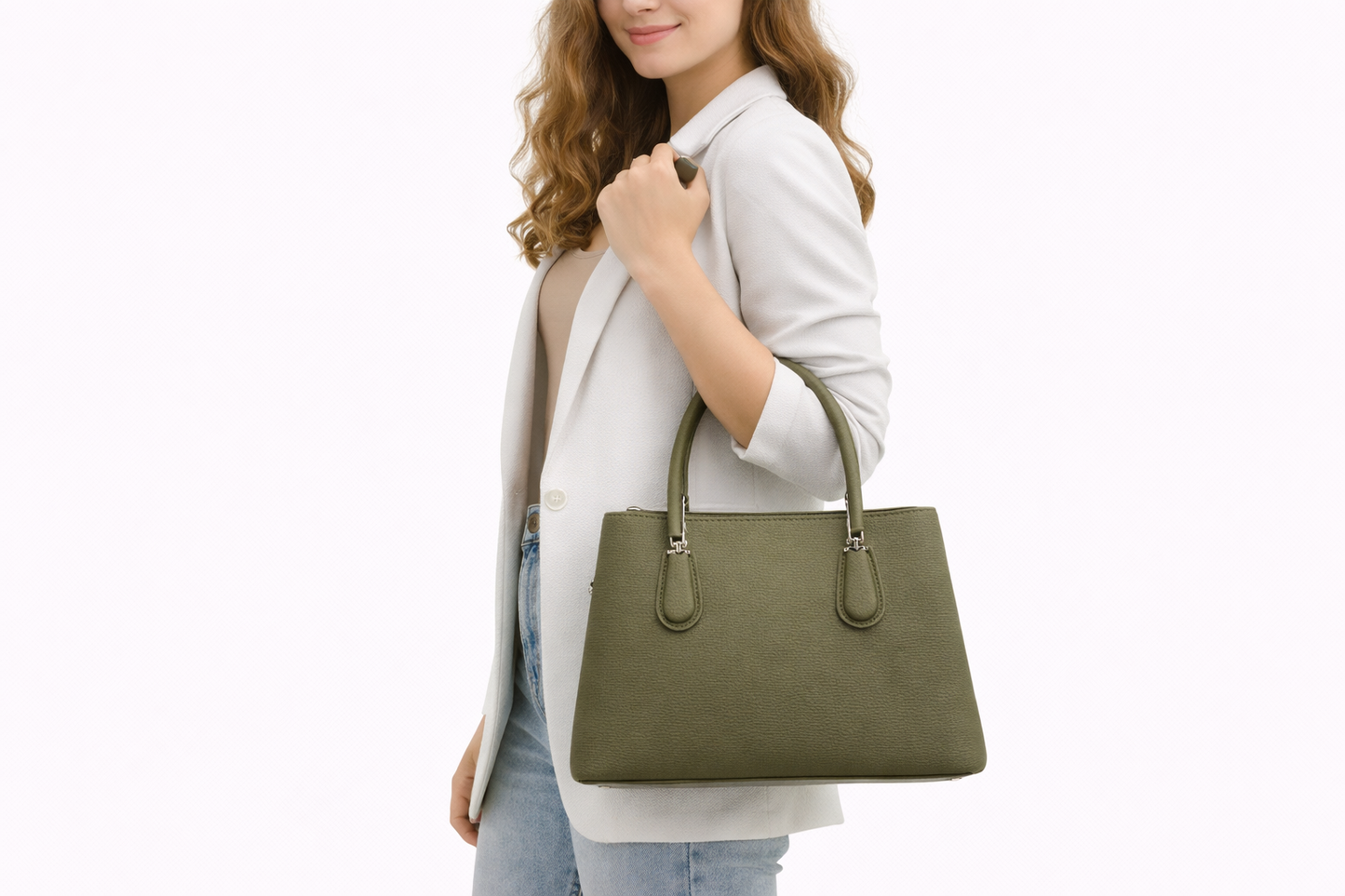 Elegant Structured Tote Handbag for Women