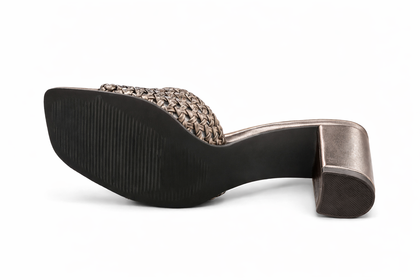 TOTOES Woven Block Heel Mules