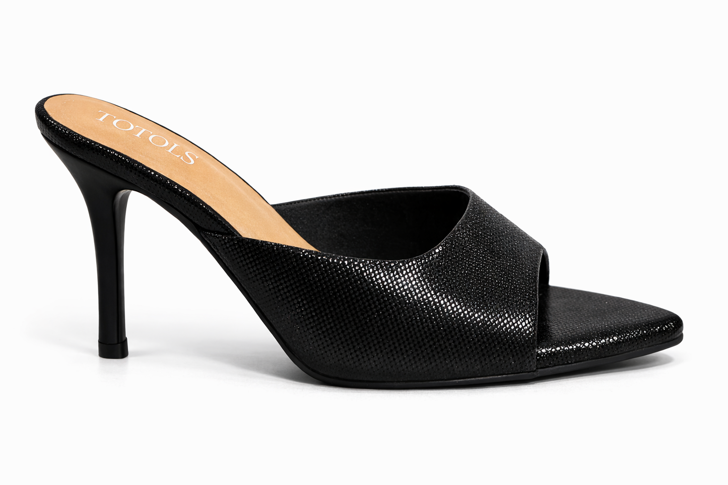 TOTOES Noir Mule Heels