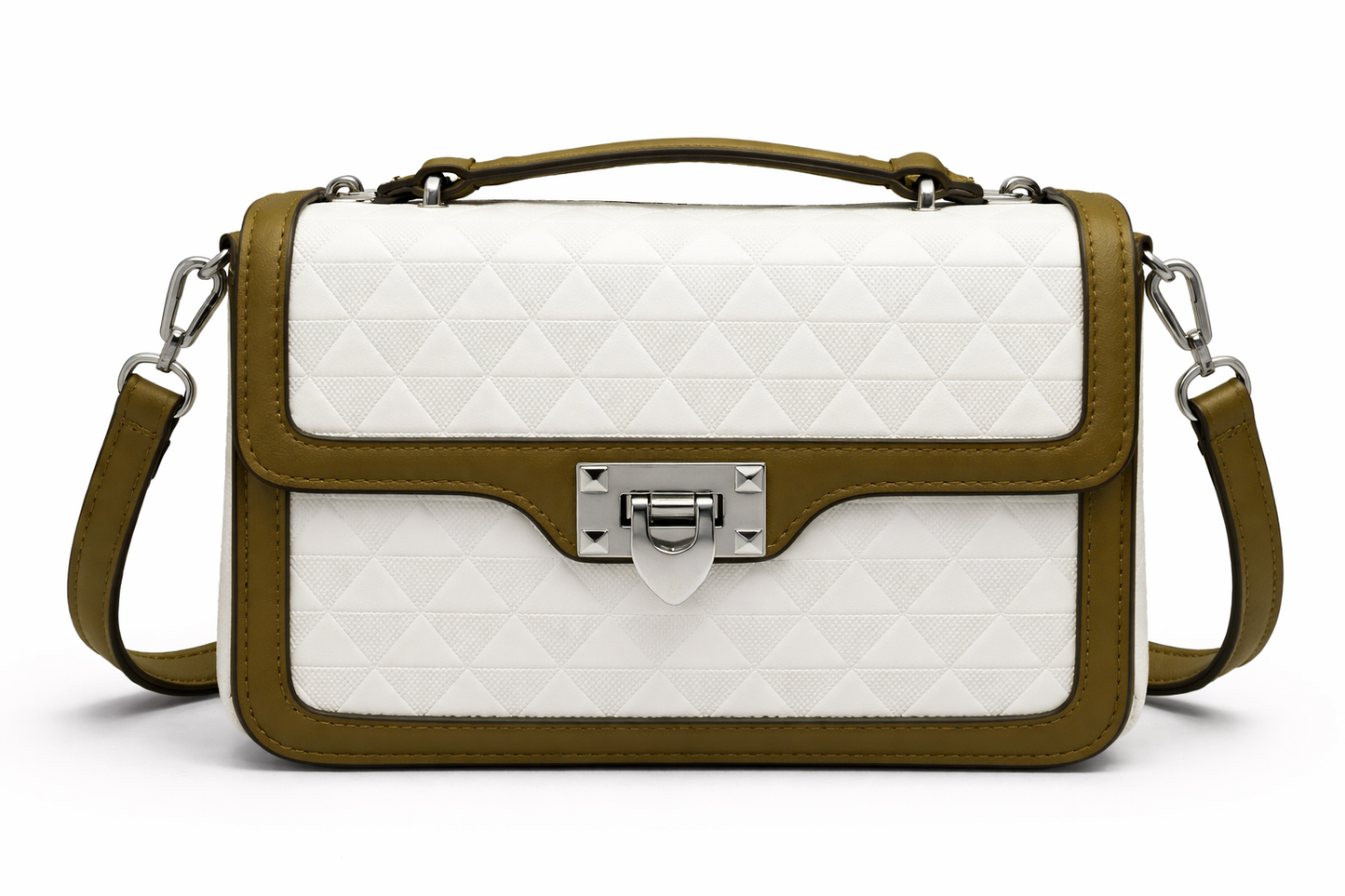 Monochrome Luxe Quilted Sling Bag