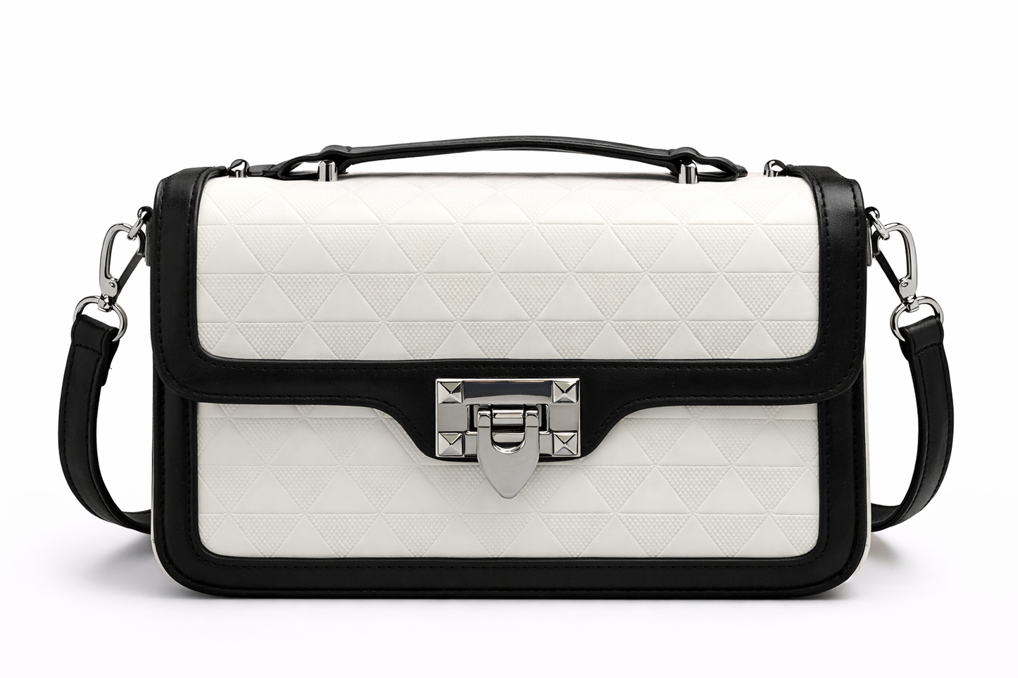 Monochrome Luxe Quilted Sling Bag