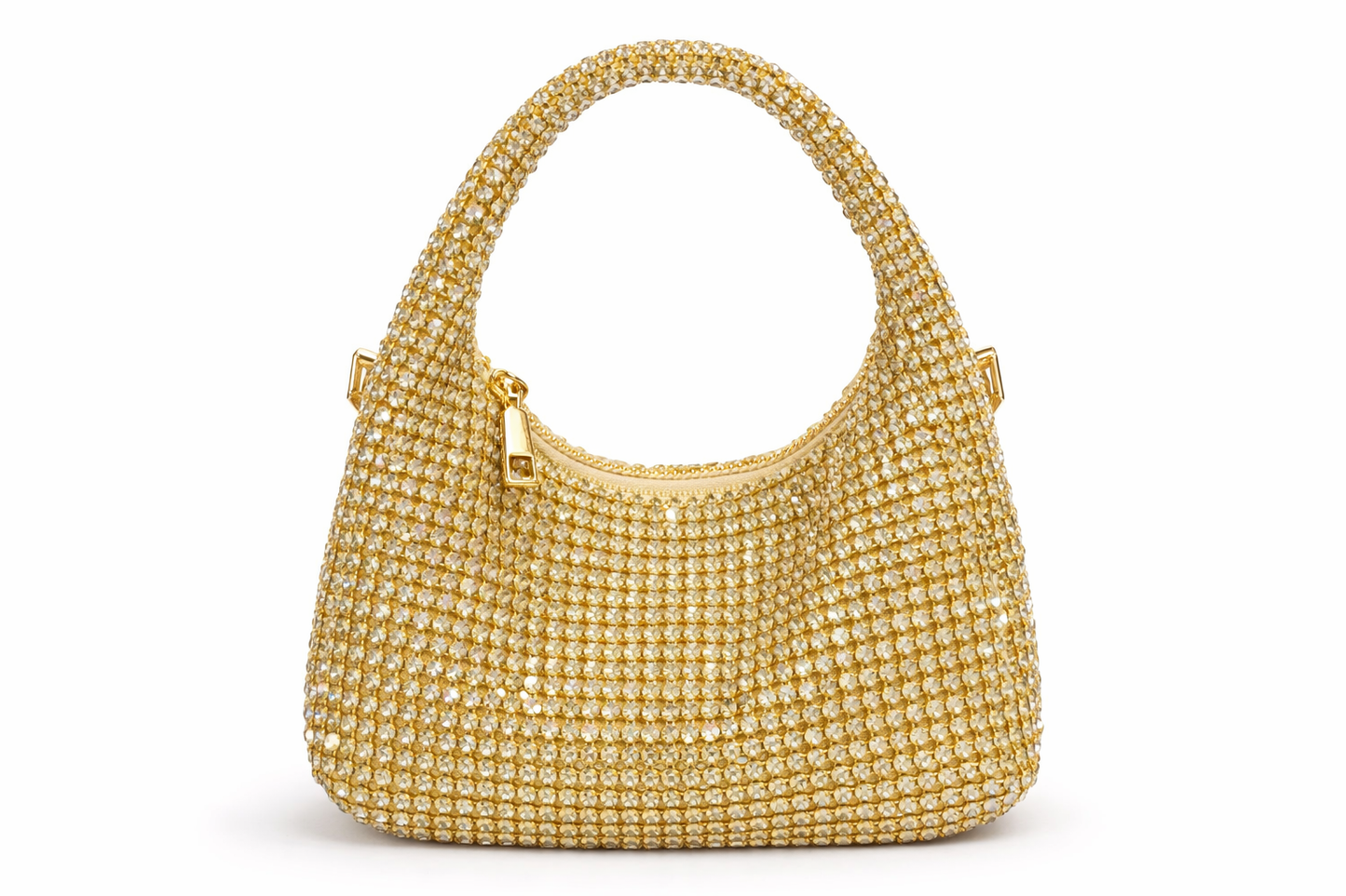 Golden Aura Crystal Shoulder Bag