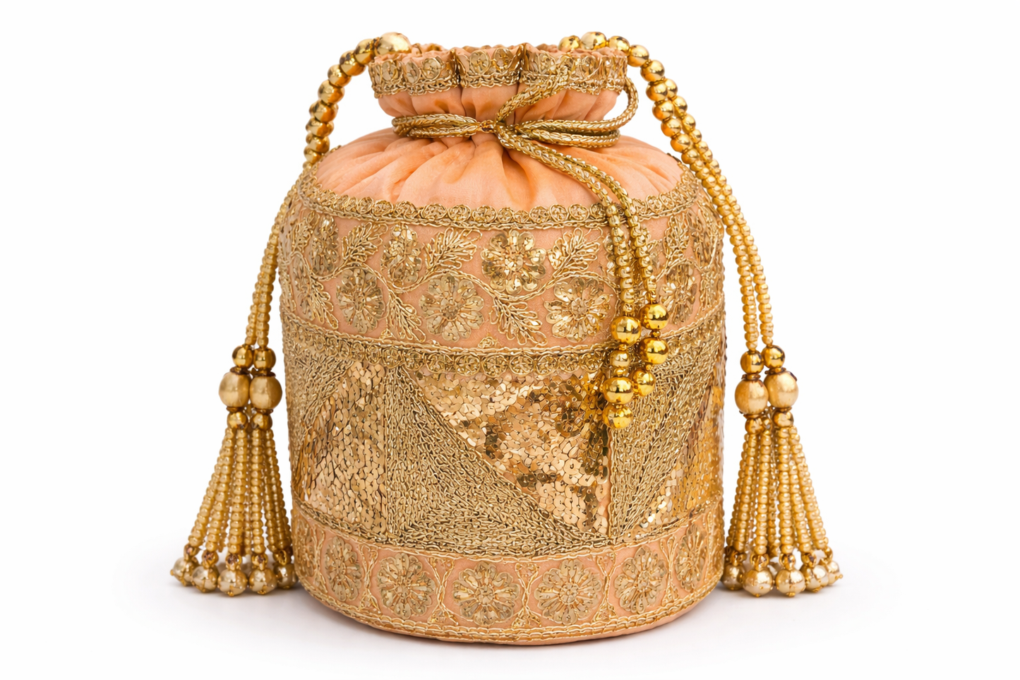 Royal Zari Embroidered Potli Bag