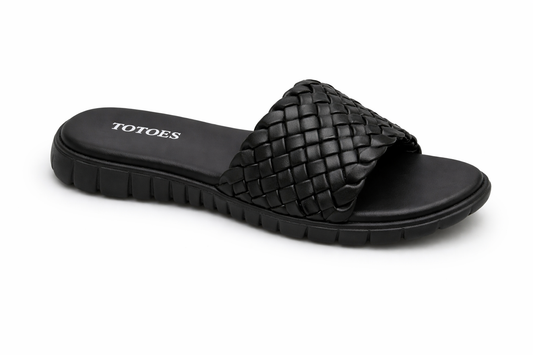 Women Woven Comfort Slides