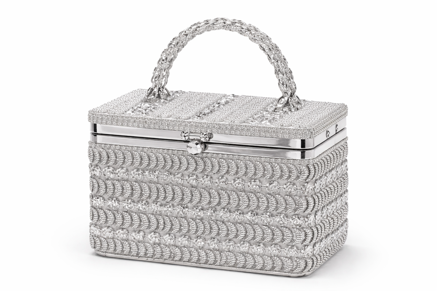 TOTOES Crystal Box Clutch