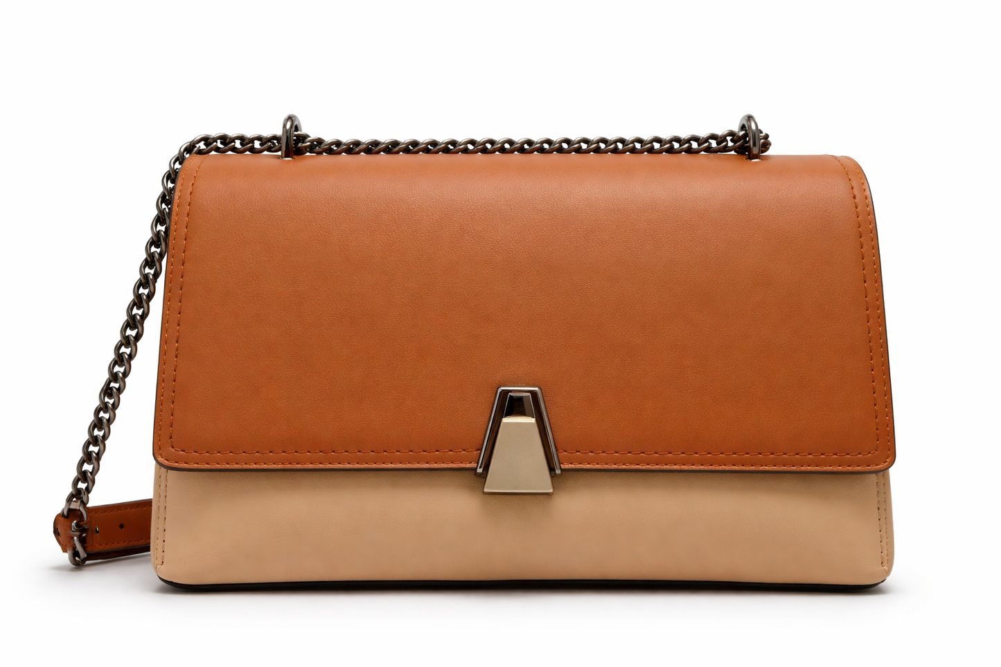 TOTOES Two-Tone Flap Shoulder Bag