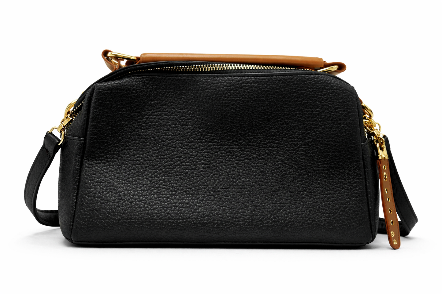 TOTOES Classic Black Structured Shoulder Bag
