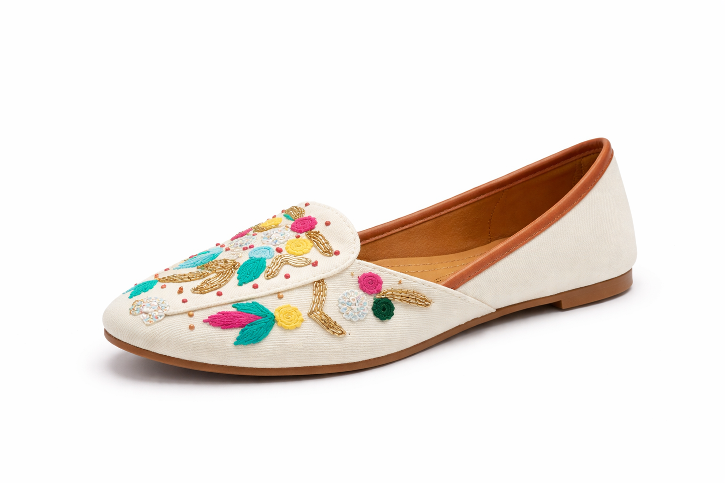 TOTOES Noor Embroidered Ethnic Flats