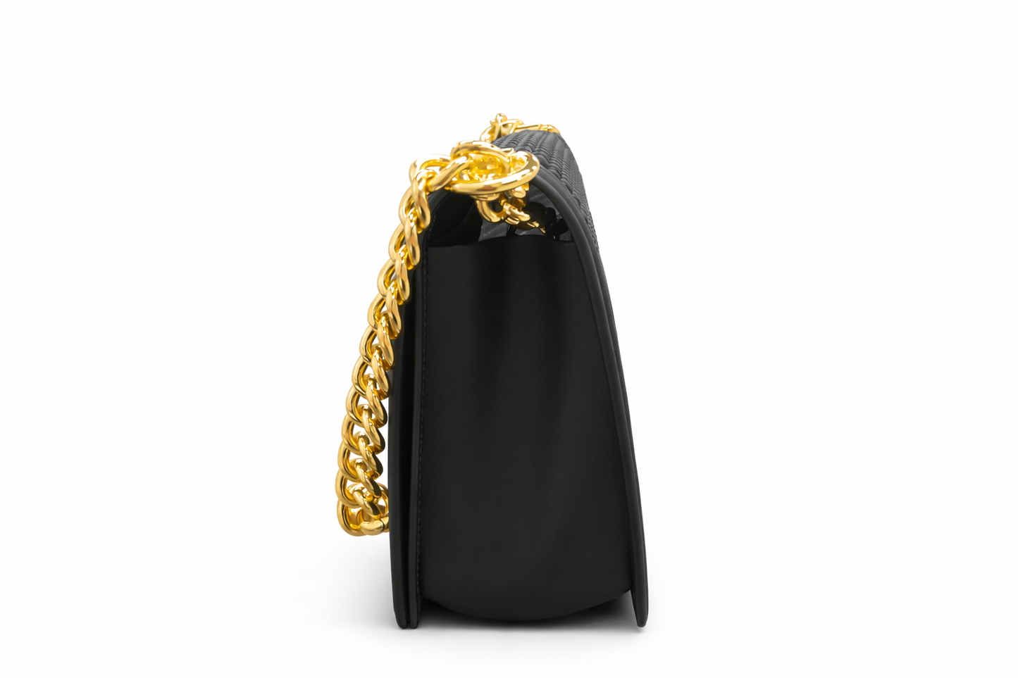TOTOES Luxury Black Beaded Chain Handbag