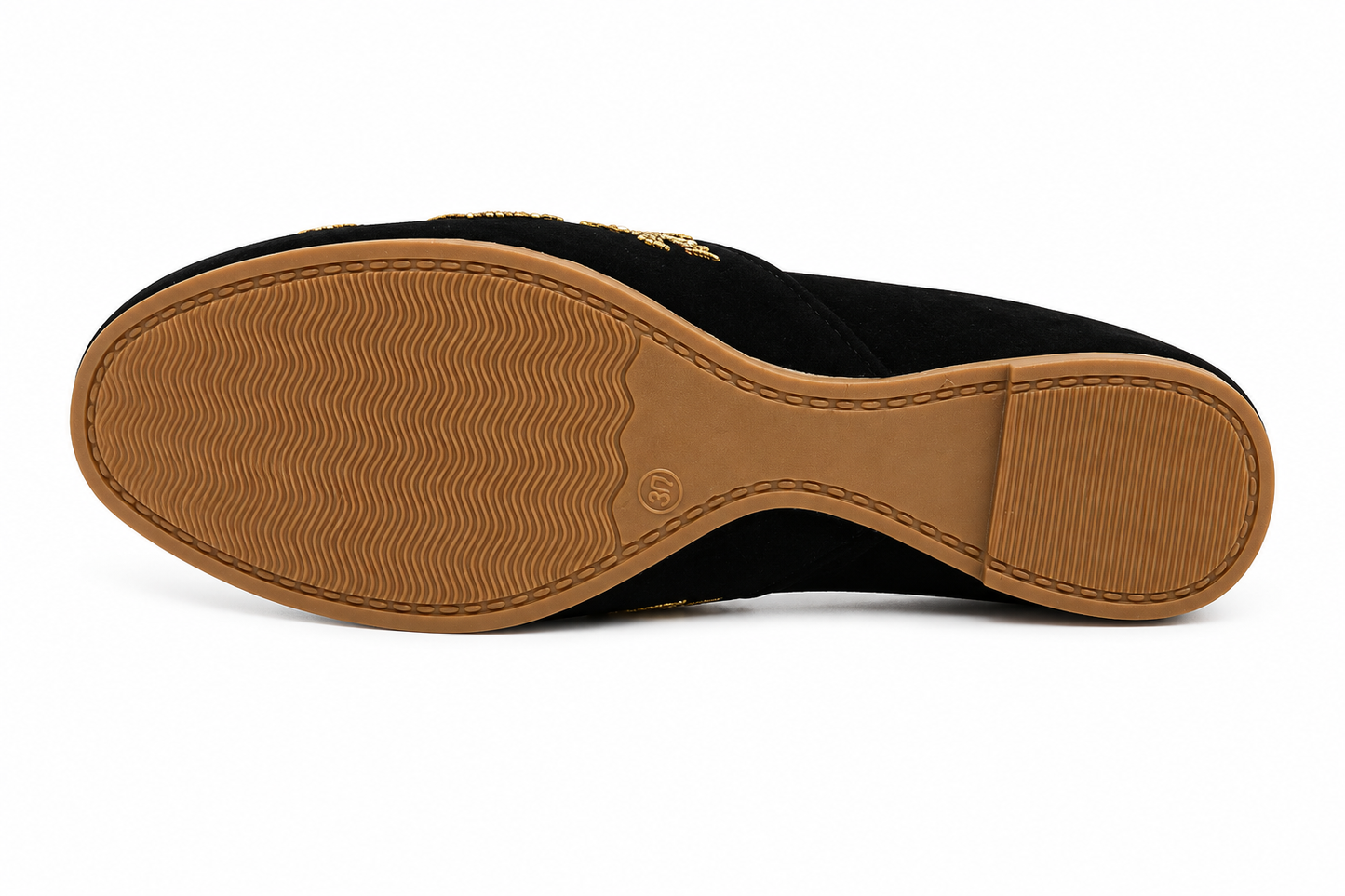 TOTOES Velvet Embroidered Jutti