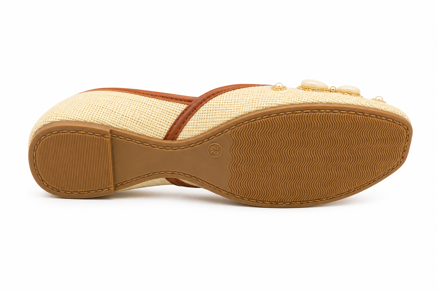 TOTOES Shell Embellished Ethnic Jutti