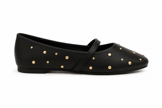 TOTOES Studded Mary Jane Flats