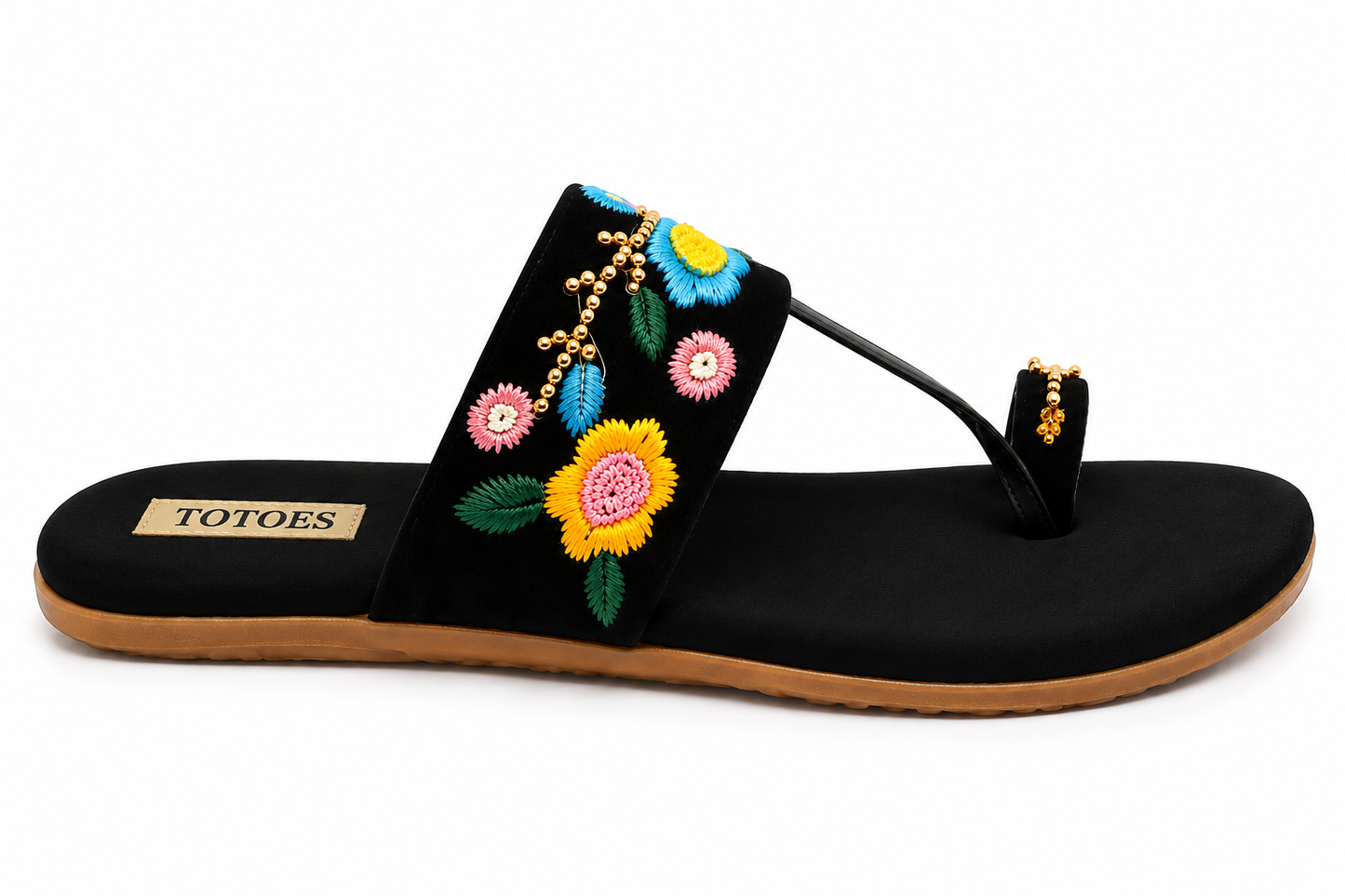 TOTOES Women Floral Embroidered Flats