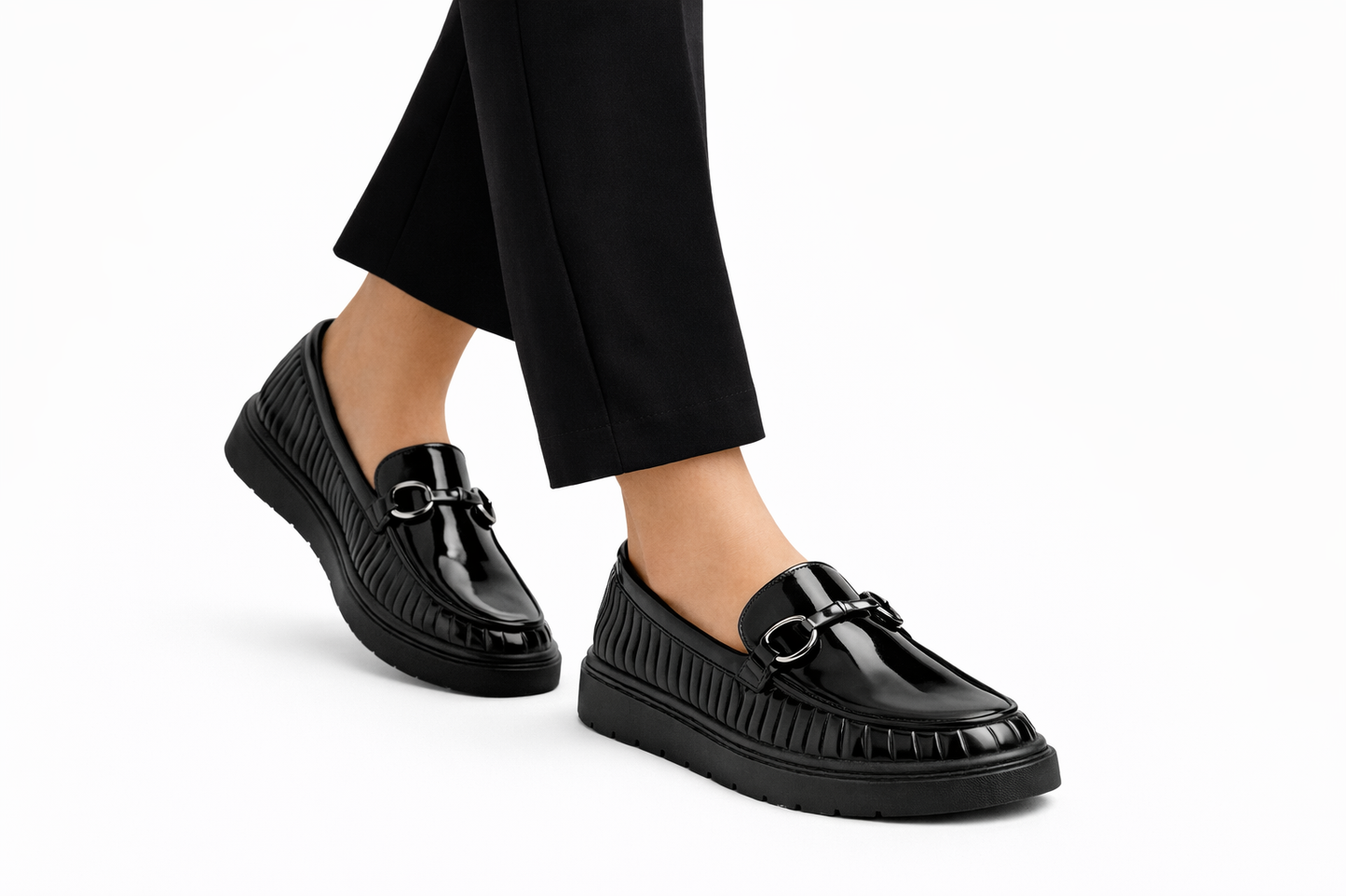TOTOES ComfortEdge Ribbed Formal Flats