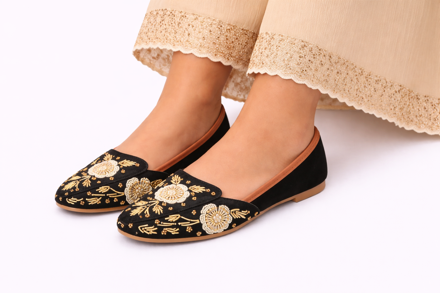 TOTOES Noir Pearl Jutti