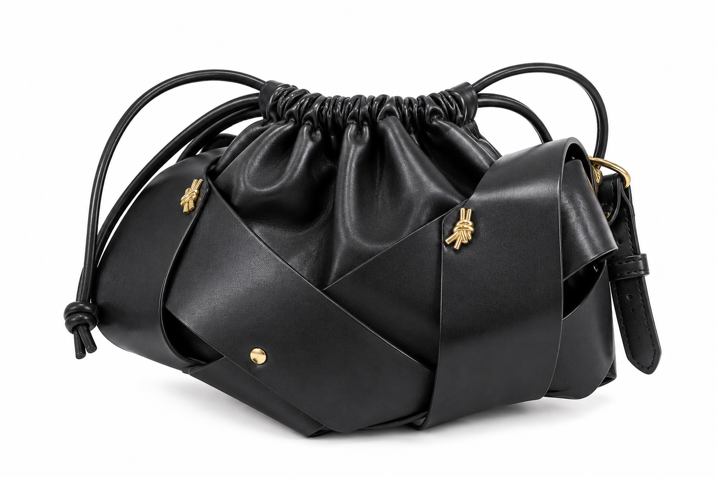 TOTOES Noir Luxe Bucket Bag