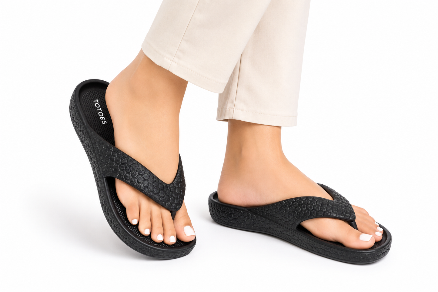 TOTOES PearlGlow Flip Flops