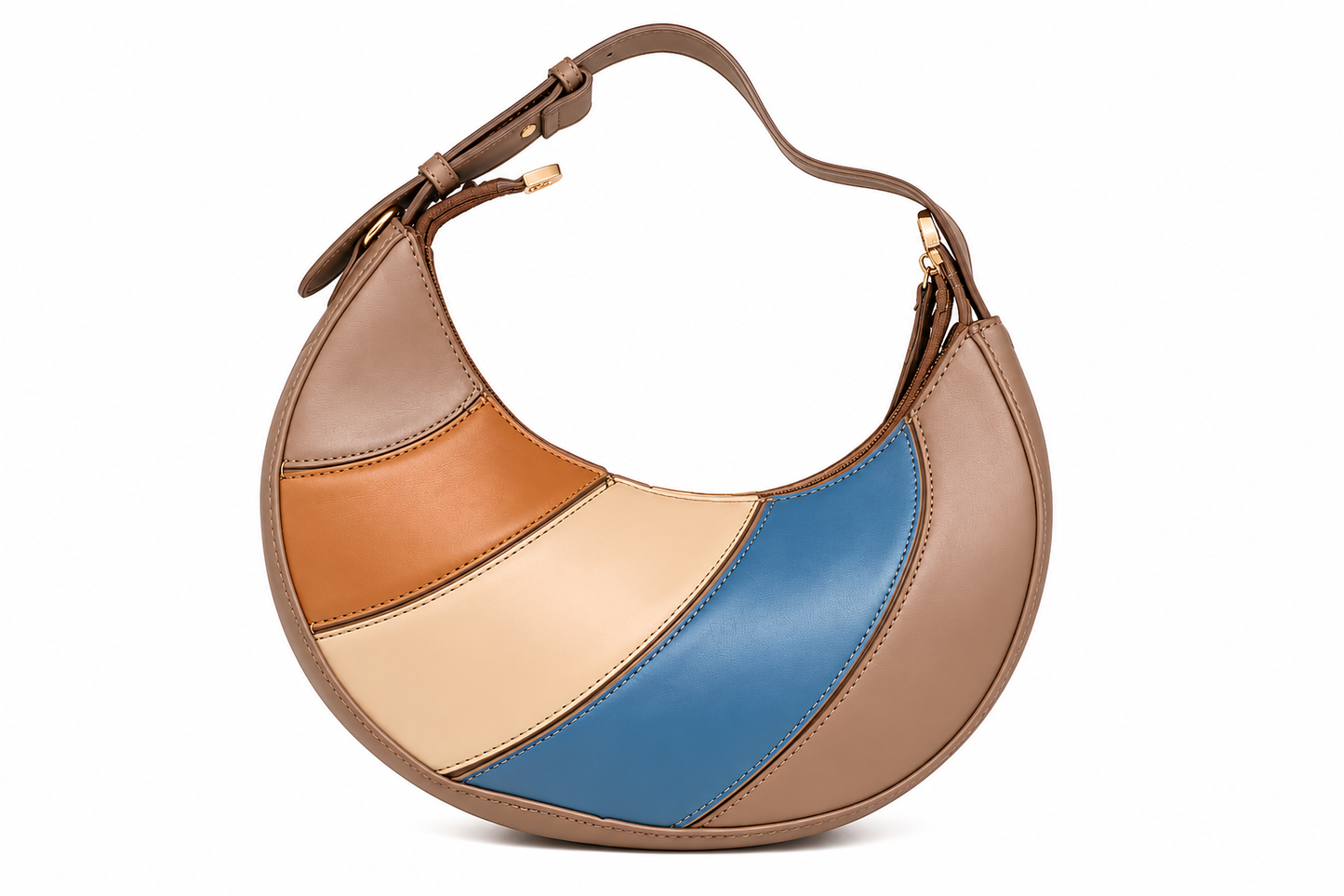 TOTOES LunaCurve Colorblock Hobo Bag