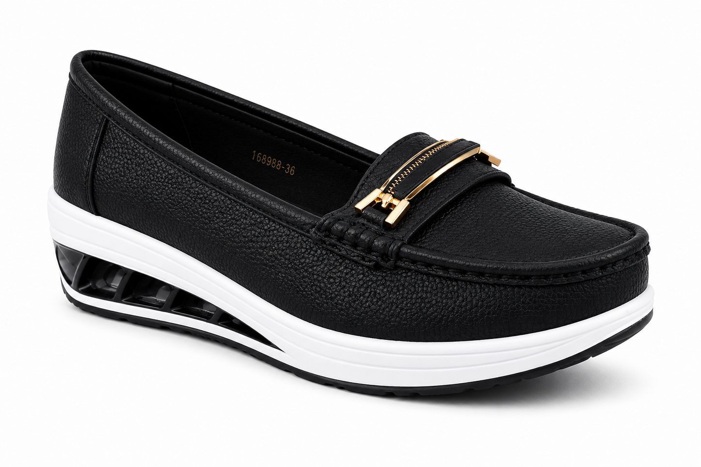 TOTOES Women’s Comfort Wedge Loafers