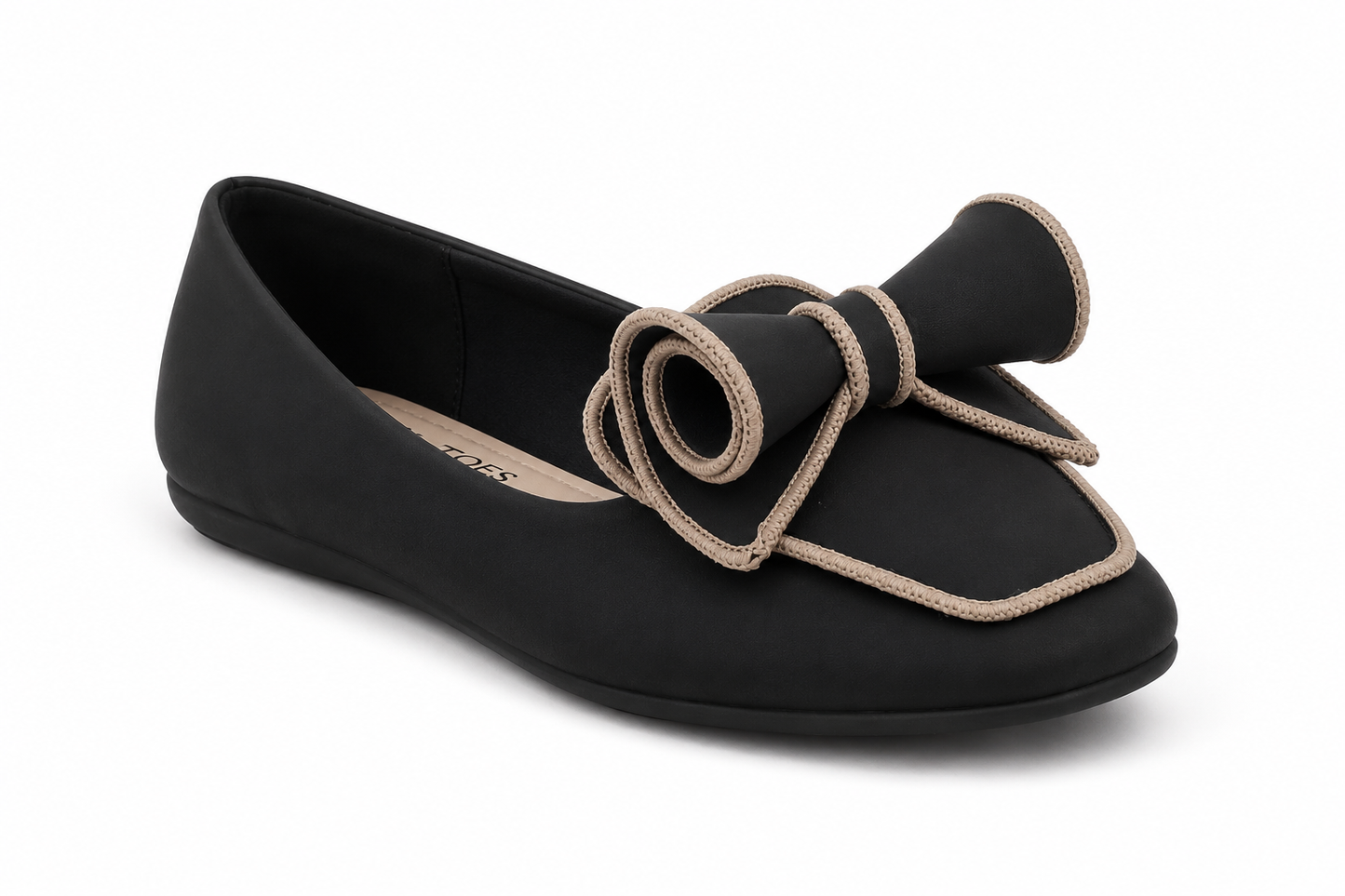 TOTOES Bow Detail Ballet Flats