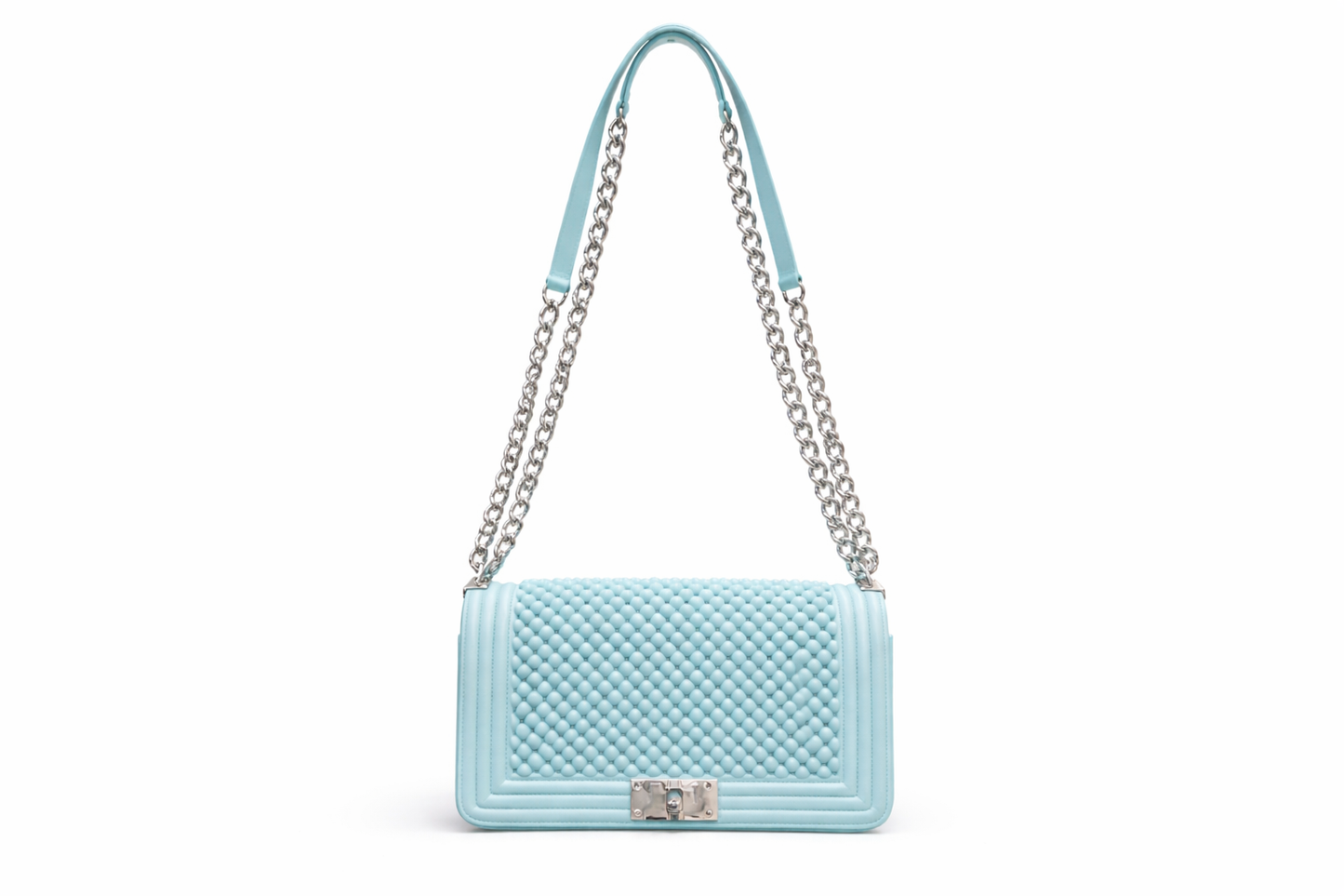 TOTOES Luxury Black Beaded Chain Handbag
