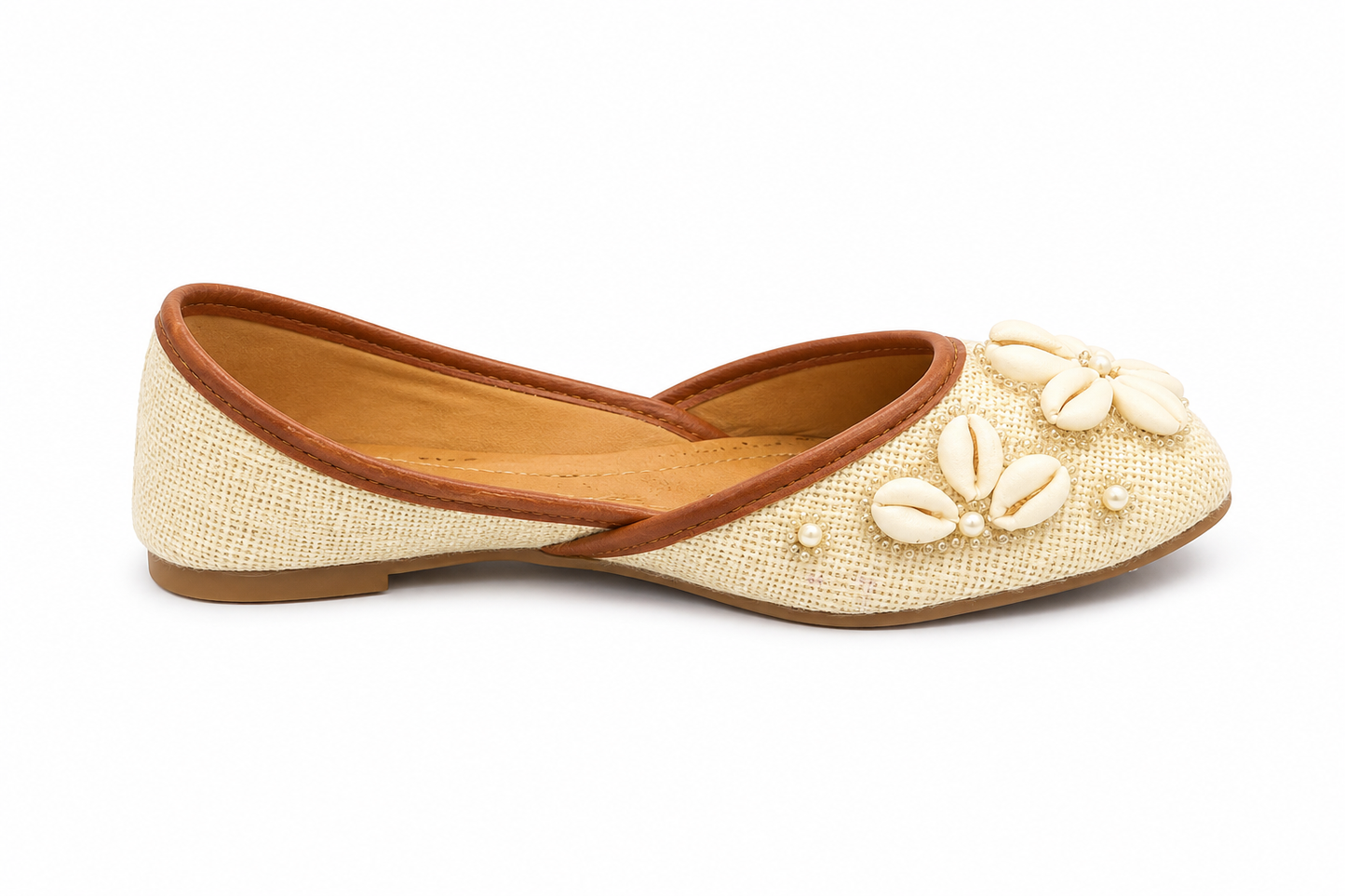 TOTOES Shell Embellished Ethnic Jutti