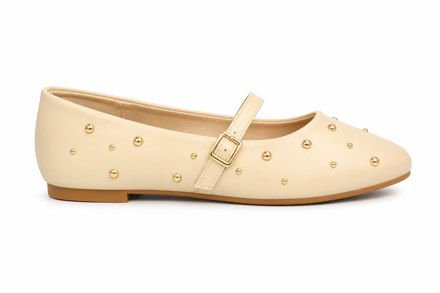 TOTOES Studded Mary Jane Flats