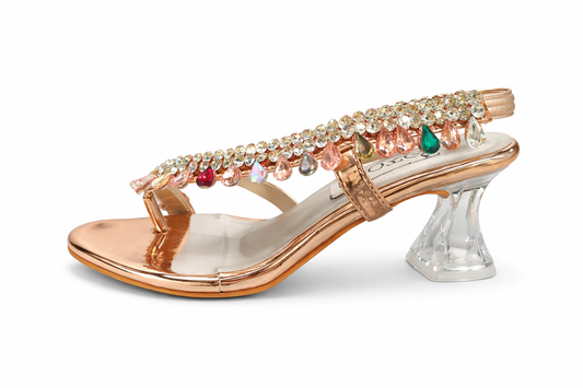 Women Crystal Strap Party Heels