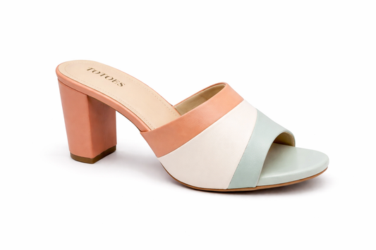 TOTOES Pastel Block Heel Mules